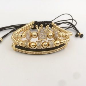 Luxury 14K Yellow Gold Plated bracelets